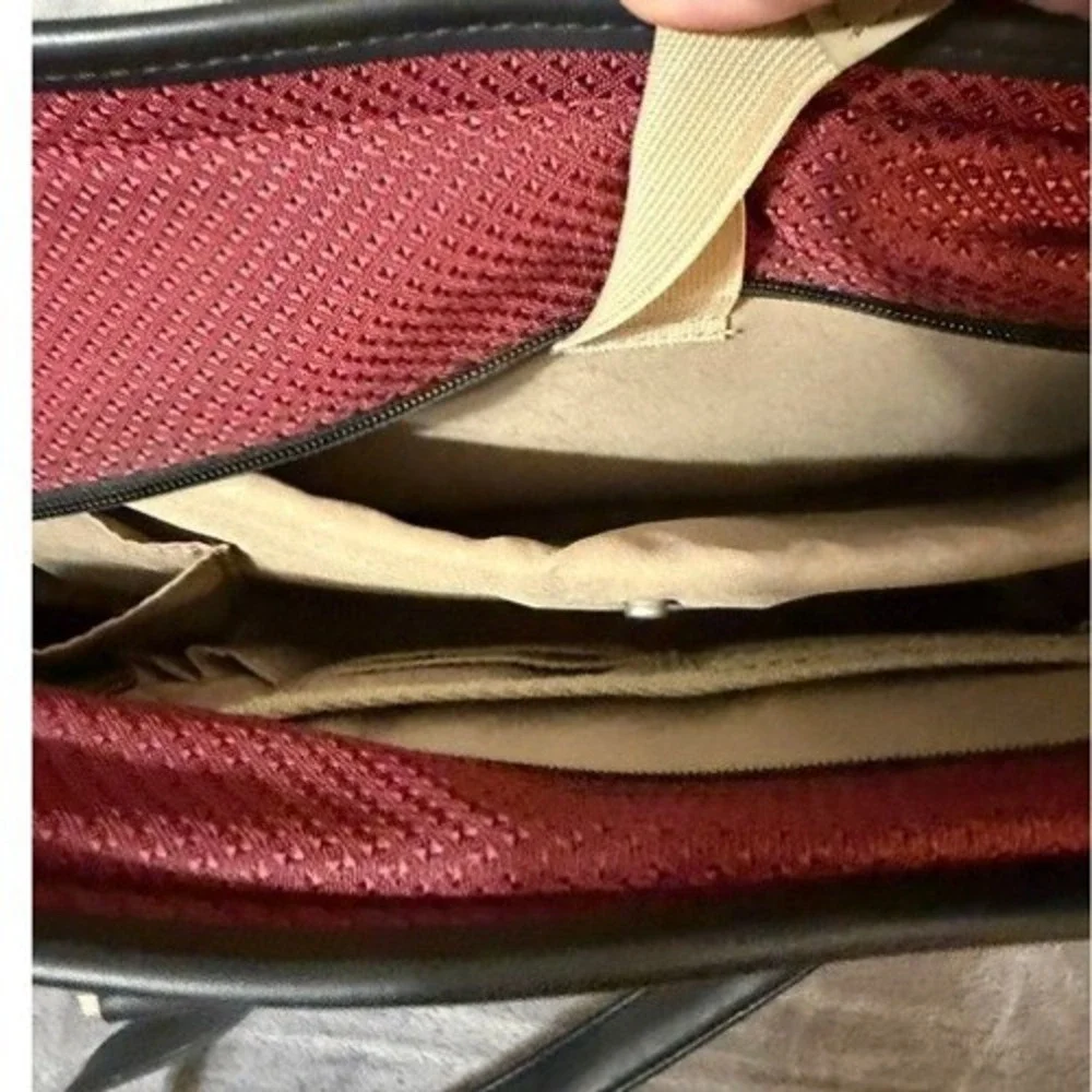 Samsonite Carry-On Bag Unisex Burgundy Overnight Mesh Travel Tote Bag 17X11X8
